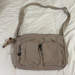 Kipling Sidney Crossbody Shoulder Bag Beige